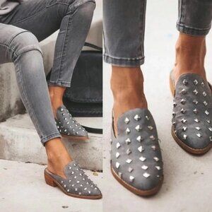 Mi.iM Stuart Studded Leather Mule